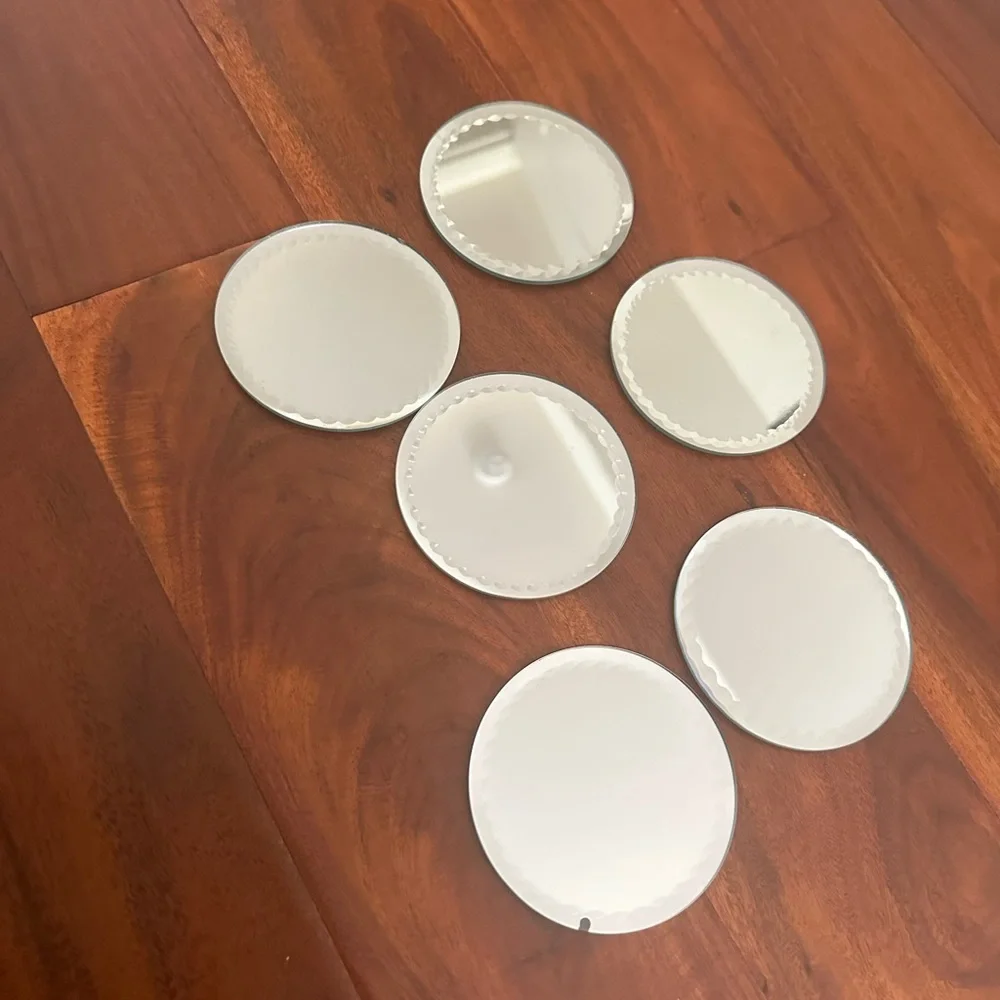 Set of 6 Z gallerie mirror coasters